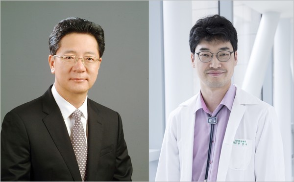 왼쪽부터 서울성모병원 혈액병원 이종욱 교수, 박성수 교수.