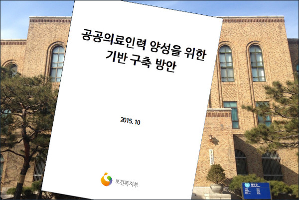 서울의대 교수들이 박근혜 정부 당시 공공의대 신설을 주장했다는 보고서.