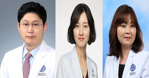 사진 왼쪽부터 세브란스병원 산부인과 이정윤 교수, 정영신 교수, 병리과 박은향 교수.