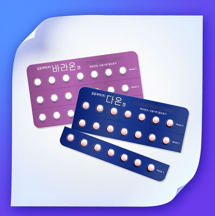 일동제약 피임약 다온정·바라온정 인스타그램 갈무리