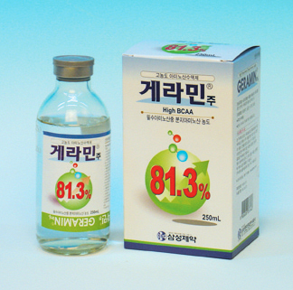 삼성제약 단백아미노산 제제 '게라민주' 제품이미지.