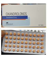 불법 유통 적발 스테로이드제(옥산드롤론) 이미지.