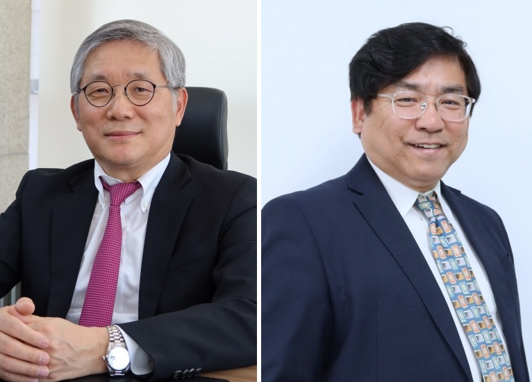 HLB그룹 CPO 김종원 사장(왼쪽)과 CMO 황제이 사장(오른쪽).