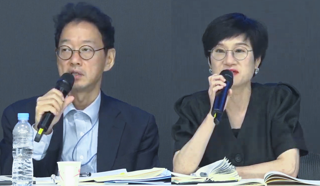 금융위원회 신상훈 보험과장(왼쪽)과 보건복지부 임혜성 필수의료총괄과장은 디지털플랫폼정부위원회 등 협의체에서 보험업법 개정안에 대한 우려와 개선 요구를 최대한 반영하겠다고 거듭 강조했다(ⓒ청년의사).