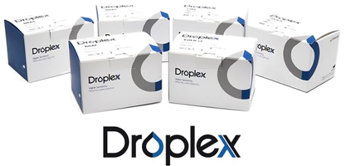 젠큐릭스 폐암 동반진단 키트 'Droplex EGFR Mutation Test V2' 제품이미지.