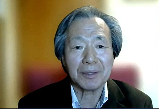 국민건강보험공단 정기석 이사장은 12일 온라인으로 진행된 대한의사협회 종합학술대회에서 '지속가능한 국민건강보험제도'에 대해 발표했다(사진: 온라인 중계 화면 캡쳐).