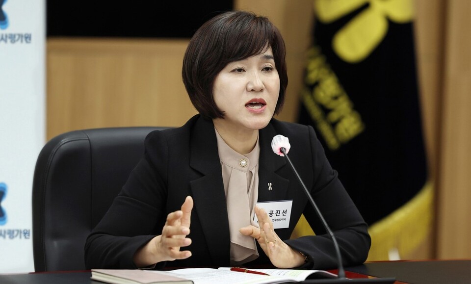 건강보험심사평가원 공진선 업무상임이사는 지난 12일 심평원 전문기자협의회와 간담회를 통해 요양기관 자율점검 기회를 확대하겠다고 밝혔다(사진 제공 : 건강보험심사평가원).