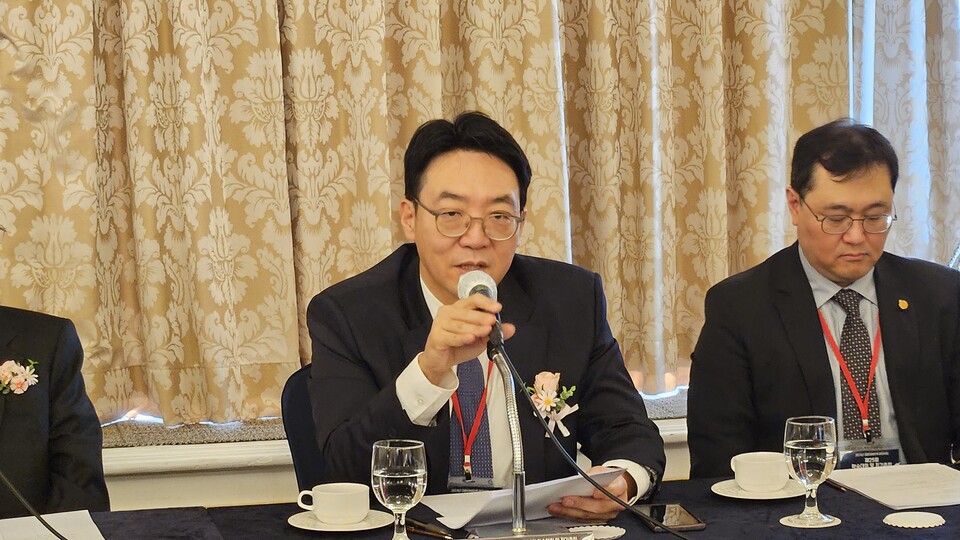 이비인후과의사회 김병철 신임 회장은 13기 회장단의 주요 회무 방향으로 수가 정상화를 꼽았다(ⓒ청년의사).