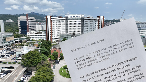 서울대병원 소아청소년과 소아신장분과 교수들이 최근 환자 안내문을 통해 오는 8월 31일 사직한다면서 환자 전원을 준비하기 시작했다.