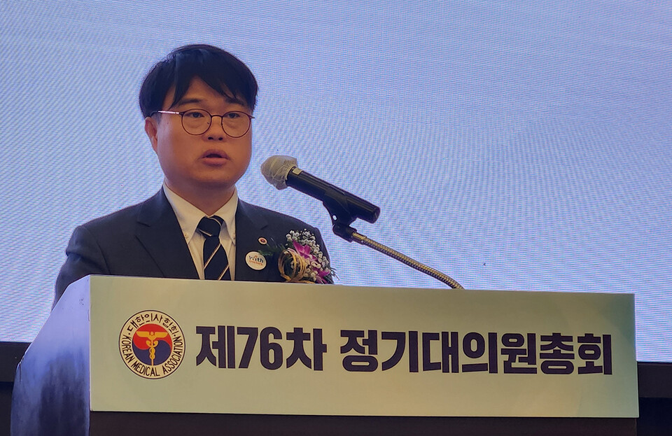 임현택 대한의사협회장 당선인은 5월 임기 시작에 앞서 집행부 명단을 공개했다(ⓒ청년의사).