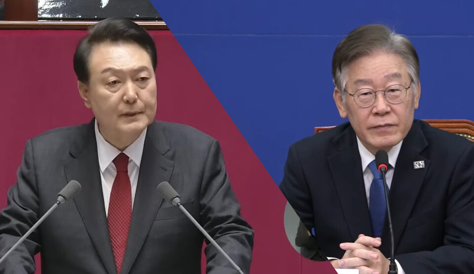 이재명 더불어민주당 대표는 29일 열린 영수회담에서 윤석열 대통령을 향해 의료개혁 추진에 협력하겠다고 했다(ⓒ청년의사).