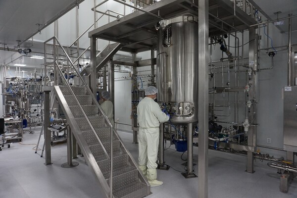 유바이오로직스 춘천 제2공장 콜레라 백신 원액 생산시설. 