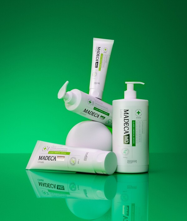 창상피복재 '마데카MD 크림·로션' 제품 사진 (사진제공: 동국제약)