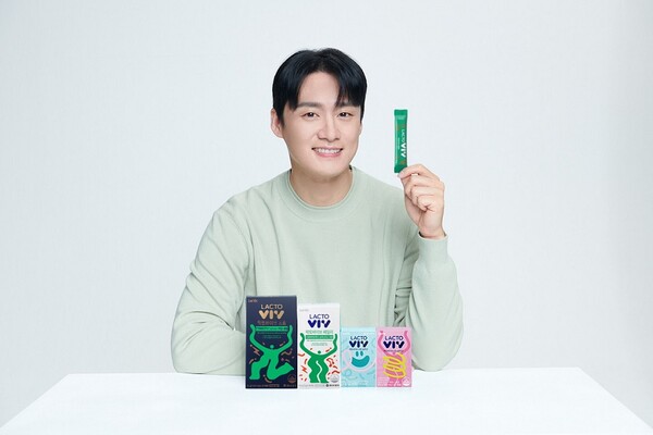 락토바이브 신규 모델로 방송인 오상진이 발탁됐다. (사진제공: 동아제약)