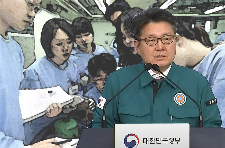 교육부 오석환 차관은 지난 4일 긴급브리핑에서 한국의학교육평가원 이사회에 소비자단체 등이 공익대표로 참여하는 등 구성을 바꿔야 한다고 했다(ⓒ청년의사).