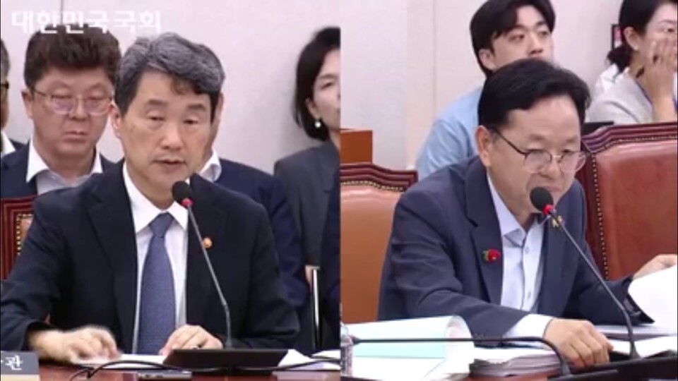 교육부 이주호 장관은 전라남도 국립의대 논의는 의·정 사태 해결 이후가 될 것이라고 했다(국회인터넷의사중계 화면 갈무리).