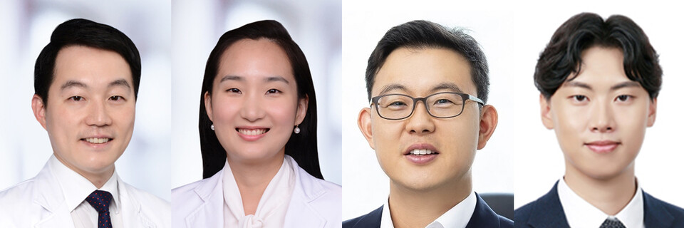 왼쪽부터 서울대병원 혈액종양내과 고영일·변자민 교수, 서울대 생명과학부 윤태영 교수, 전창주 연구원(사진제공: 서울대병원).