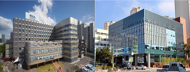 (왼쪽부터)경북 구미시가 전공의 사직으로 인한 의료공백에 적극 대응하기 위해 구미차병원과 순천향대구미병원에 재난관리기금 3억원을 지원할 예정이라고 밝혔다(사진제공: 구미시).