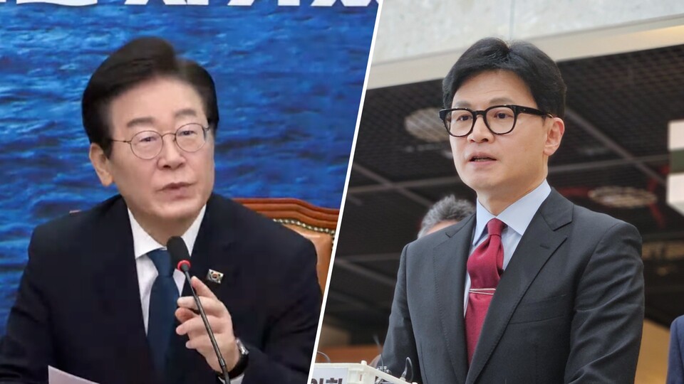 더불어민주당 이재명 대표(왼쪽)와 국민의힘 한동훈 대표가 오는 9월 1일 회담을 갖지만 의료대란은 공식 의제에서 제외됐다(ⓒ청년의사).