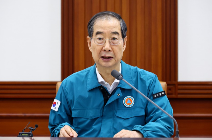 한덕수 국무총리는 12일 오전 열린 '응급의료 종합상황 관련 브리핑'을 통해 의료계 일부만 참여해도 여야의정협의체를 출범시킬 수 있다고 밝혔다(사진출처: 국무총리실).