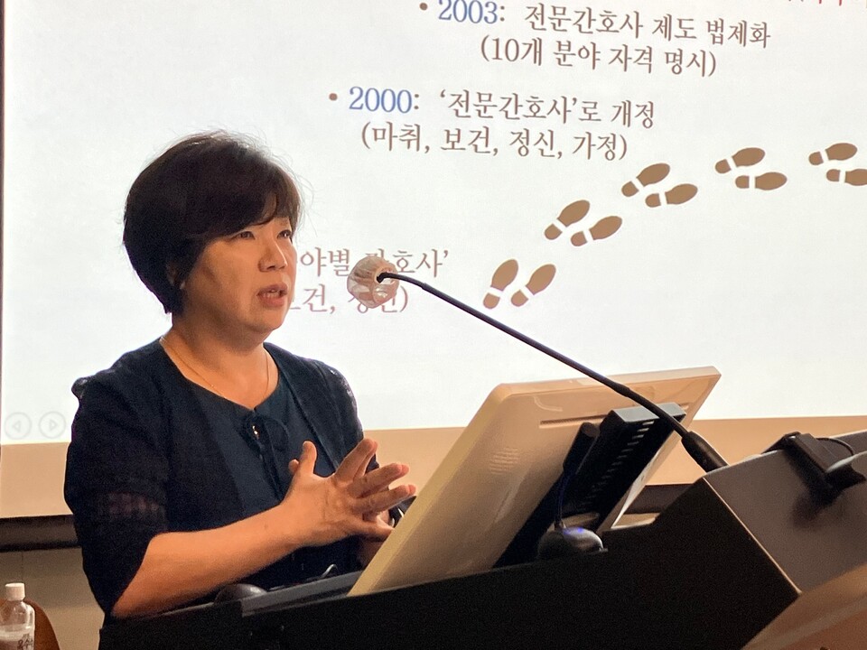 한국전문간호사교육협의회 이영희 회장은 진료지원인력 업무범위 설정에 따라 전문간호사 교육을 강화해 간호 전문성을 높여 나갈 계획이다(ⓒ청년의사).