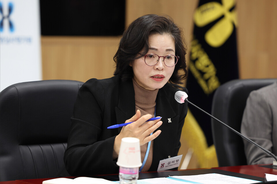 건강보험심사평가원 자동차보험심사센터 김미향 센터장은 지난 12일 전문기자단 간담회를 통해 자보 약침 관련 자생한방병원 특혜 의혹을 부인했다(사진 제공 : 심평원).