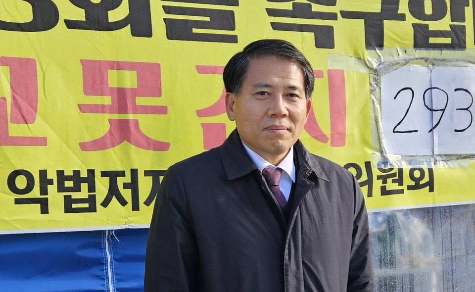 지난 28일 청년의사와 만난 이동욱 경기도의사회장은 뛰어난 투쟁력과 검증된 회무 능력, 협상력을 바탕으로 의협을 이끌겠다고 약속했다(ⓒ청년의사).