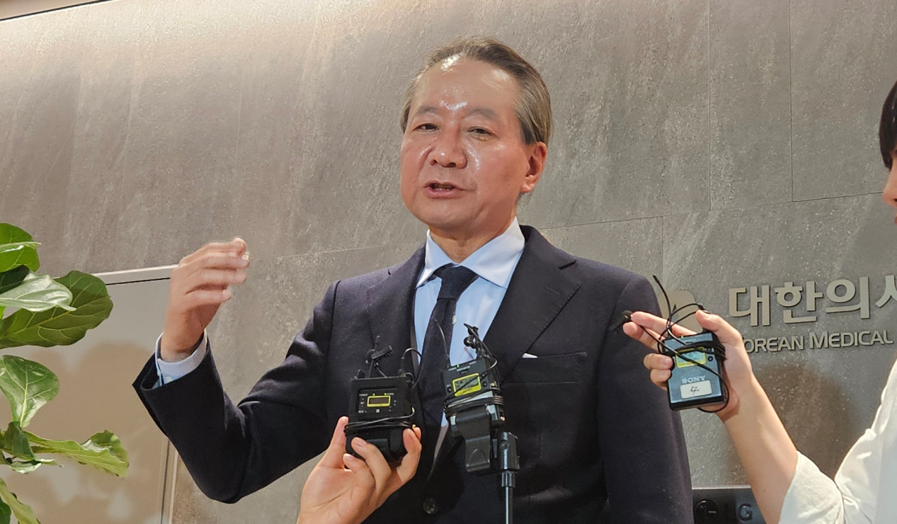 주수호 대한의사협회장 후보는 6일 정권 퇴진을 언급하며 의사 사회 단합을 강조했다(ⓒ청년의사).