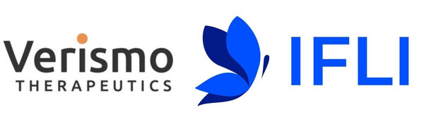 베리스모 테라퓨틱스 로고(왼쪽)와 소포림프종 혁신연구소 로고(오른쪽).