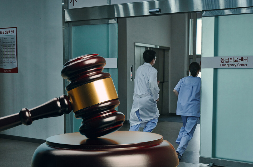 응급실에서 의사를 폭행한 환자에 대해 법원을 여러 정상을 참작해도 "그 죄책이 가볍지 않다"고 지적했다(ⓒ청년의사).