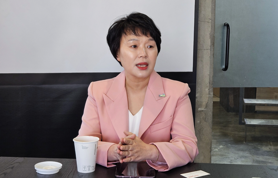 대한간호조무사협회장 연임에 도전하는 곽지연 후보는 학력 제한 철폐와 PA 간무사 제도화를 공약으로 걸었다(ⓒ청년의사).