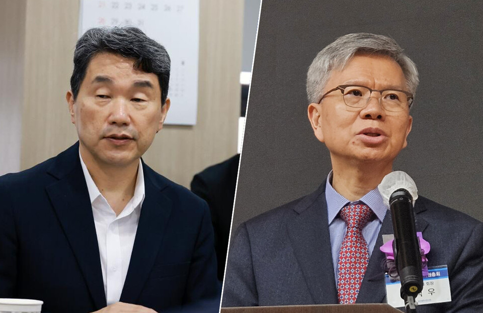 이주호 부총리 겸 교육부 장관(왼쪽)이 의정갈등 이후 처음으로 의대생들과 간담회를 갖는다. 김택우 대한의사협회장은 지난 20일 의대생들과 만나 적극 지지하겠다고 말했다(ⓒ청년의사).