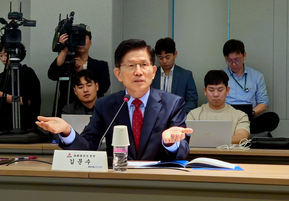 김문수 국민의힘 대선 후보가 대한의사협회를 찾아 의료 정책 방향성을 제시했다(ⓒ청년의사).