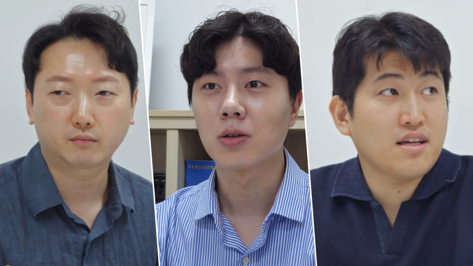 청년의사는 지난 24일 대한전공의협의회 비상대책위원회와 수련 환경 개선과 진료지원인력(PA) 문제에 대해 논의하는 시간을 가졌다. (왼쪽부터) 대전협 비대위 박창용 비대위원, 정정일 대변인, 유청준 비대위원(ⓒ청년의사).