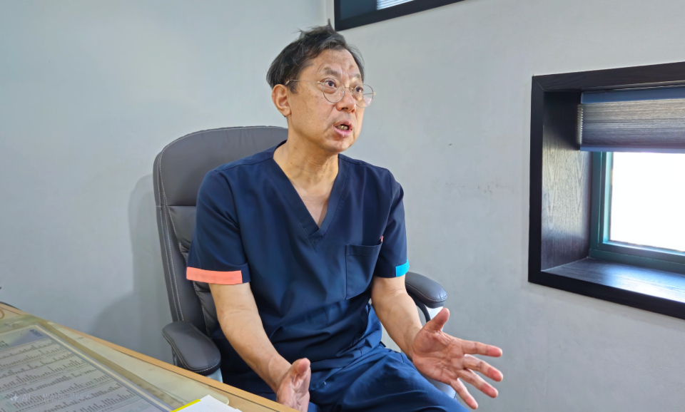 전라남도의사회 최운창 회장은 지난 29일 언론과 공공의대 등 지역 현안을 논했다(ⓒ청년의사).