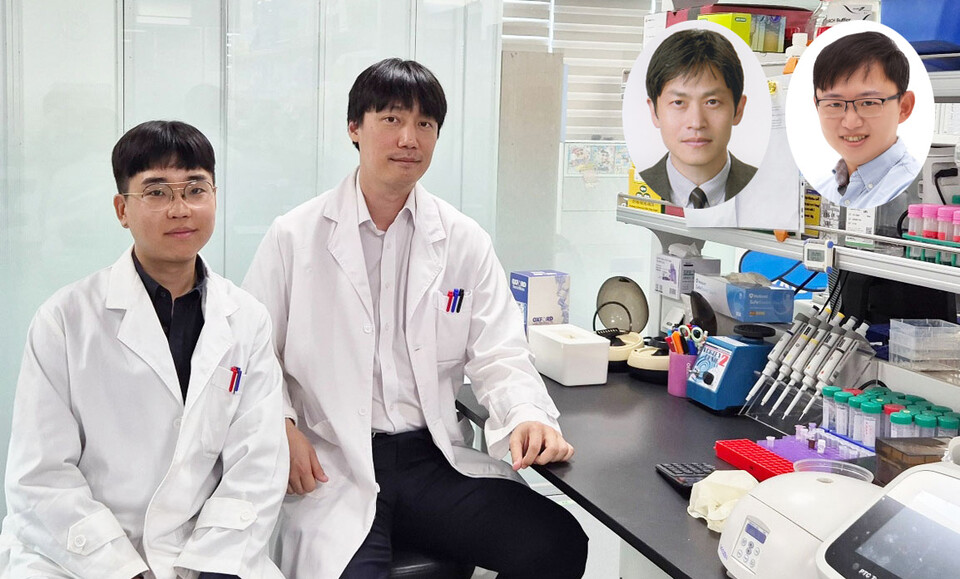 KAIST 의과대학원 홍세명 박사과정, 김창곤 박사, 김준 교수, 김지훈 교수(사진제공: KAIST).