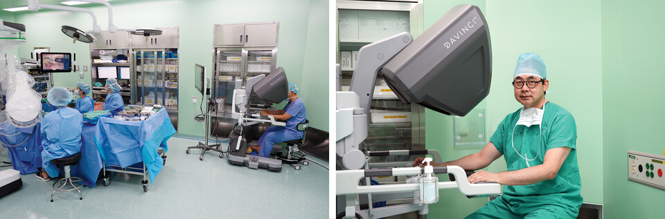 해운대백병원은 지난 9월 30일에 다빈치 SP 로봇수술 300례를 달성했다고 13일 밝혔다(사진제공: 해운대백병원).