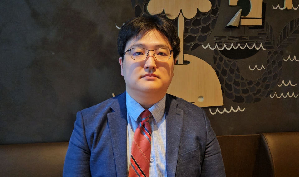 대한전공의협의회장 선거 기호 1번 이태수 후보는 지난 16일 청년의사와 만나 현안을 논했다(ⓒ청년의사).